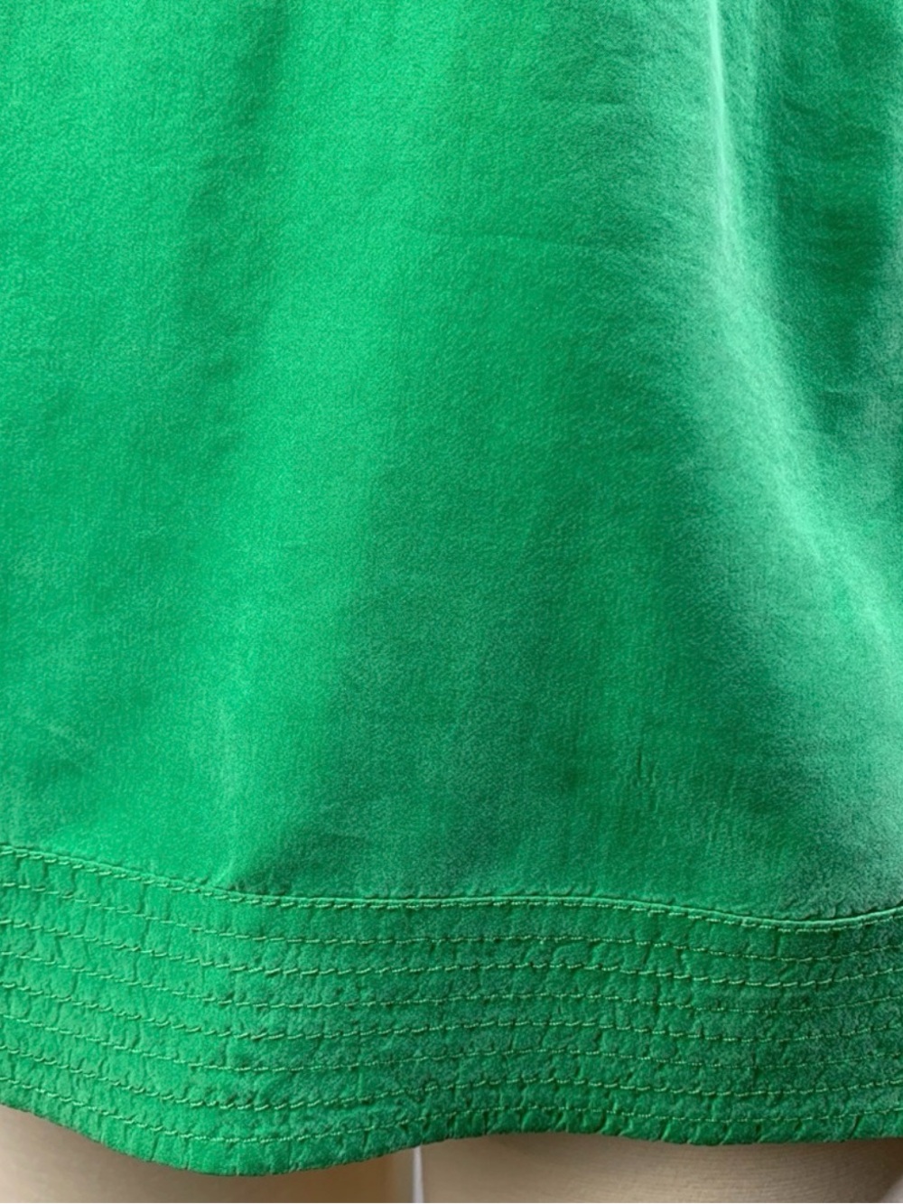 Diane Von Furstenberg Emerald Green Sleeveless Bow Front Top - Picture 5 of 13